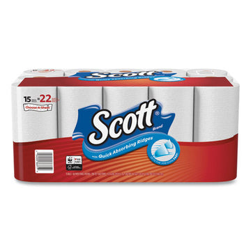 Scott® Choose-a-sheet Mega Kitchen Roll Paper Towels, 1-ply, White, 102-roll, 30 Rolls Carton freeshipping - TVN Wholesale